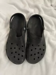 Crocs Unisex - Adult Mens Classic Clog Size 12 Black - Picture 1 of 4