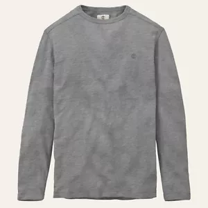 Camisa Timberland Para Hombre Arenque River Gris Algodón Cuello Redondo Estilo #A1352 - Imagen 1 de 1