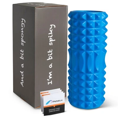 33CM Grid Foam Roller Physio Massage Deep Tissue Yoga Fitness GYM Training Guide - image 1 of 4