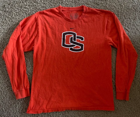 Vintage Nike Oregon State University Beavers Size Medium Long Sleeve Shirt Cover