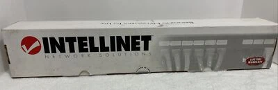 24 PORT CAT5E ETHERNET NETWORK RACKMOUNT PATCH PANEL INTELLINET 513555 NOB - Image 1 of 4