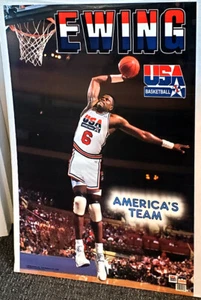 Patrick Ewing TEAM USA 1992 Olympics Basketball Starline Action 22x34 POSTER - Picture 1 of 1