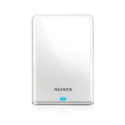 ADATA 2TB HV620S White Slim External Hard Drive 2.5"  USB 3.2 11.5mm Thick - Image 1 of 2