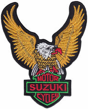 SUZUKI Racing Moto GP Biker Motorrad Logo Aufbügler Aufnäher Patch Sticker Adler