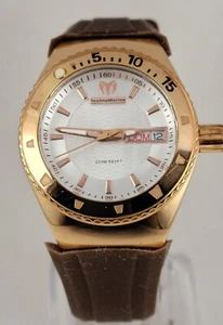 TechnoMarine CRUISE 35mm Silver Dial Stainless Steel Rose Gold WR 200m . - Picture 1 of 18