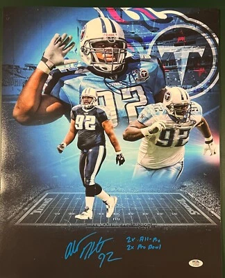 ALBERT HAYNESWORTH Signed Autographed 16x20 Photo Picture Tennessee Titans PSA - Image 1 of 4