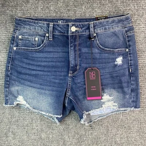 Women's Mid Rise Jr Cut off Blue Denim Shorts Size 11 Inseam 3.5" - Picture 1 of 11