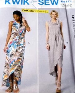 *NEW DRESS KWIK SEW Sewing Pattern XS-S-M-L-XL Uncut - Picture 1 of 1