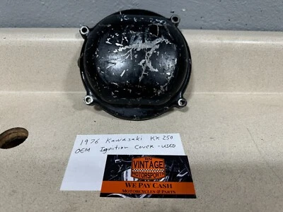 1976 Kawasaki KX250 OEM Ignition Engine Cover Nice Condition - Used . - Image 1 of 4