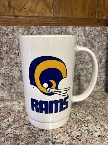Los Angeles Rams  Vintage  1981 Carls Jr NFL Football  Plastic  Mug Coffee Cup Cover