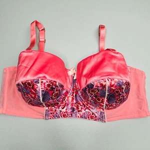 Adore Me Bra 44D Balconette Underwire Satin Lightly Lined Adjustable - Picture 1 of 8