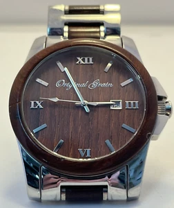 Original Grain Men’s Classic 43mm Rosewood Chrome Watch - SEE DESCRIPTION - Picture 1 of 12