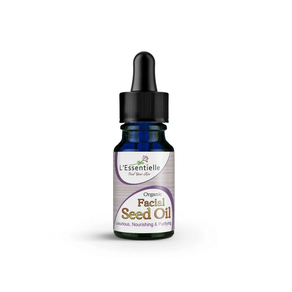 Organic Facial Seed Oil 10ml Hemp Seed,  Raspberry Seed, Black Seed, Carrot Seed - Image 1 of 1