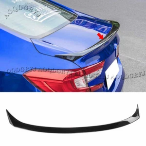 1P Glossy Black Rear Trunk Lip Spoiler Wing For Honda Accord Sedan 2018-2021 - Picture 1 of 6