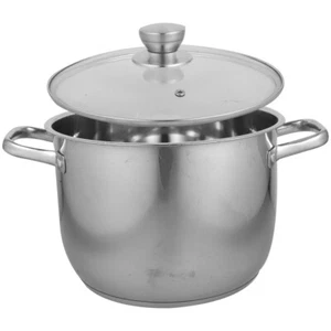 Erwärmender Suppentopf Edelstahl Kochtopf großer Suppentopf Quart Suppentopf - Bild 1 von 12