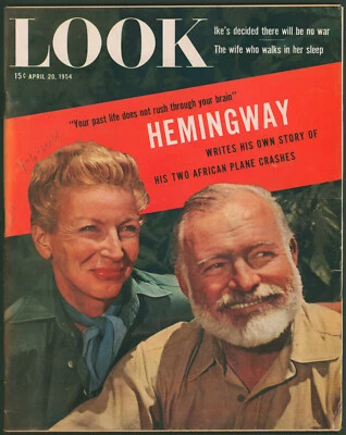LOOK Magazine April 20 1954 Ernest Hemingway ~The Christmas Gift ~No Label - Image 1 of 4