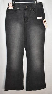 Lee Jean's Sure 2 Fit Hipster Stretch Size 16 Black Girl's Vintager - Picture 1 of 7
