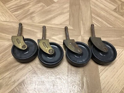 4- Ruedas giratorias Haydock de colección 2" x 1/2" de espesor repuesto 4” 1/4” vástago Foto 1 de 4