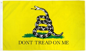 Don't Tread on Me Flagge Gadsden 4x6ft Flagge Amerikanische Revolution Historische US-Flagge - Bild 1 von 2
