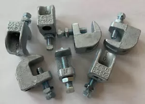 (7) Qty. of Strut Beam Clamp Silver BC1-1/2 - Picture 1 of 1