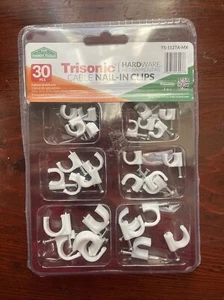 Wall Mount Nails To Affix Wires & Cords Organizes Ensures Safety 30pc 6 Sizes - Picture 1 of 2