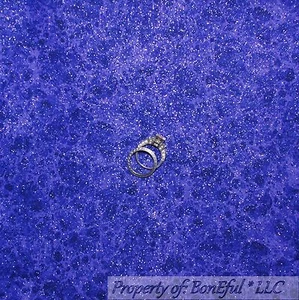 BonEful FABRIC FQ Cotton Quilt Purple Dark Night Sky Dot Silver GLITTER Sparkle - Picture 1 of 14