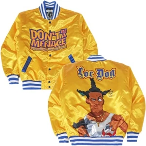 Don't Be a Menace to South Central While Drinkin Headgear Classics Satin Jacket - Picture 1 of 5