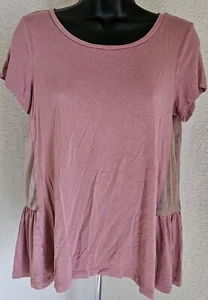 American Eagle Outfitters Womens Shirt Top Blouse Size S Small Pinkish Purple - Picture 1 of 24