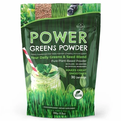 Super Greens Powder - 150g - Immune Support - Food Supplement - Superfood Gre... - Image 1 of 4
