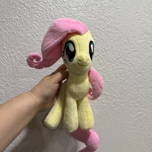 Peluche Fluttershy My Little Pony Symbiote jaune rose HTF - Photo 1/5