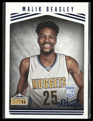 2016-17 Panini Studio #183 Malik Beasley - Image 1 of 2