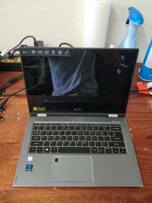 Acer Spin SP513-52N INTEL CORE I5-8250u@1.60GHz 8GB RAM SIN PIEZAS DE UNIDAD 8054 Foto 1 de 4