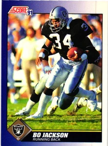 1991 Score - Bo Jackson #100 - Picture 1 of 2