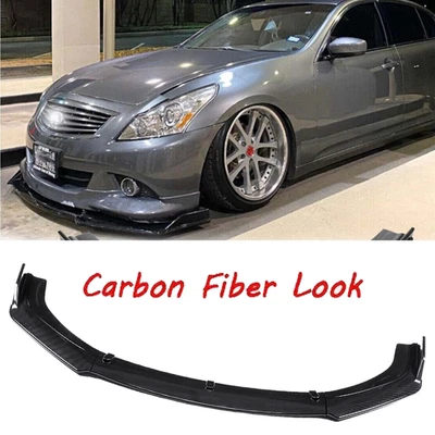 For Infiniti G35 Front Bumper Lip Splitter Spoiler Carbon Fiber Foto 1 de 4