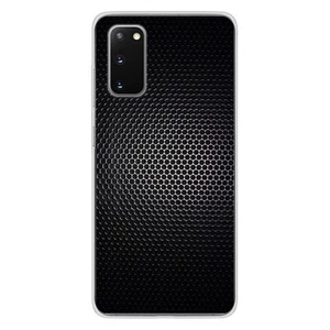Coque en silicone imprimée compatible Samsung Galaxy S20 Dark Metal - Photo 1 sur 6