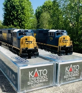 2 N Scale Kato SD70MAC’s CSX #788 & #779 New Old Stock 100% Custom NIB - Picture 1 of 6