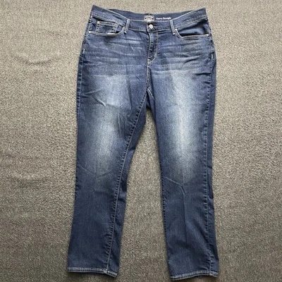 Pantalones de mezclilla Levi Strauss dorados para mujer 20 M 35x32 azul oscuro curvilíneo recto Foto 1 de 4