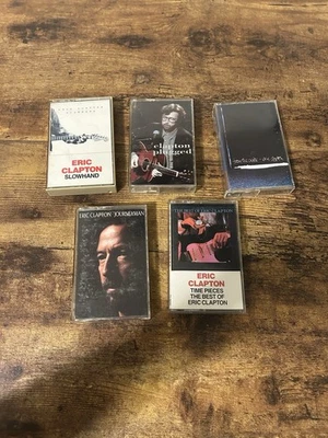 5 Eric Clapton Time Pieces, Slowhand, Journeyman, etc. Audio Cassette Tapes - Image 1 of 3