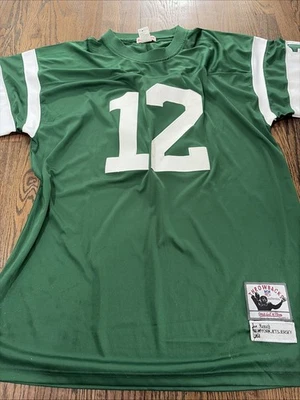 Camiseta 100% autêntica Mitchell & Ness 1968 Joe Namath New York Jets tamanho 54 - Imagem 1 de 4