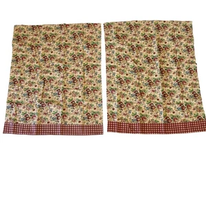 Curtains Cottage Core Farmhouse Floral Print Tiers Brand New In Package - Picture 1 of 4