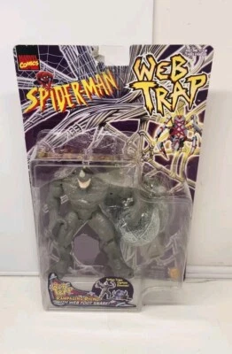 Figura de colección Marvel Spider-Man Web Trap RAMPAGING RHINO Toy Biz 1997 NUEVA Foto 1 de 4