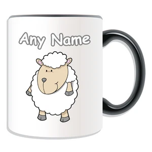Personalised Gift Standing Lamb Mug Money Box Cup Animal Insect Design Theme Tea - Picture 1 of 21