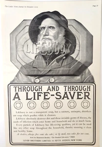 Impresión de revista publicitaria Lifebuoy Soap Lever Brothers vintage 1902 - Imagen 1 de 6