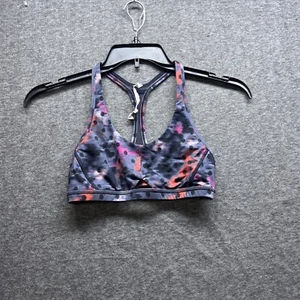Lululemon Energy Bra Women 6 Purple Floral Illusion Racer Back Athletic Workout - Picture 1 of 10