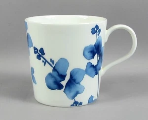 M&S Marks And Spencer - Indigo Floral - Coffee Mug - 3.5" Tall - (10cm) - Picture 1 of 8