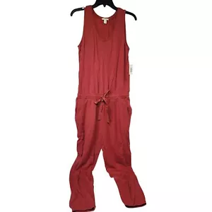 Daily Ritual Damen Jumpsuit rostorange Frottee ärmellos U-Ausschnitt Größe Small! - Bild 1 von 11