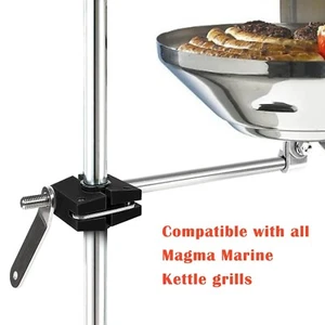 A10-080 Round Rail Grill Mount Bracket 7/8"-1" for Magma Kettles Grill Boat - Picture 1 of 9
