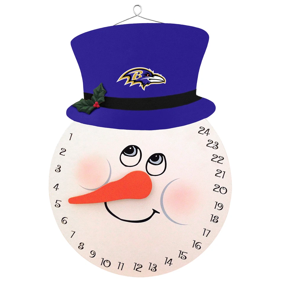 Baltimore Ravens Schneemann Countdown Kalender Advent Weihnachten Urlaub Neu - Bild 1 von 1