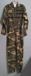 Special Forces Commando Camo Costume Jumpsuit Kid M/L Military Army Halloween - Picture 1 of 10