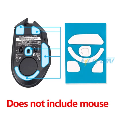 2 Sets White Rounded Curved Edges Mouse Feet Skates for Razer Basilisk V3 Pro - Image 1 of 4